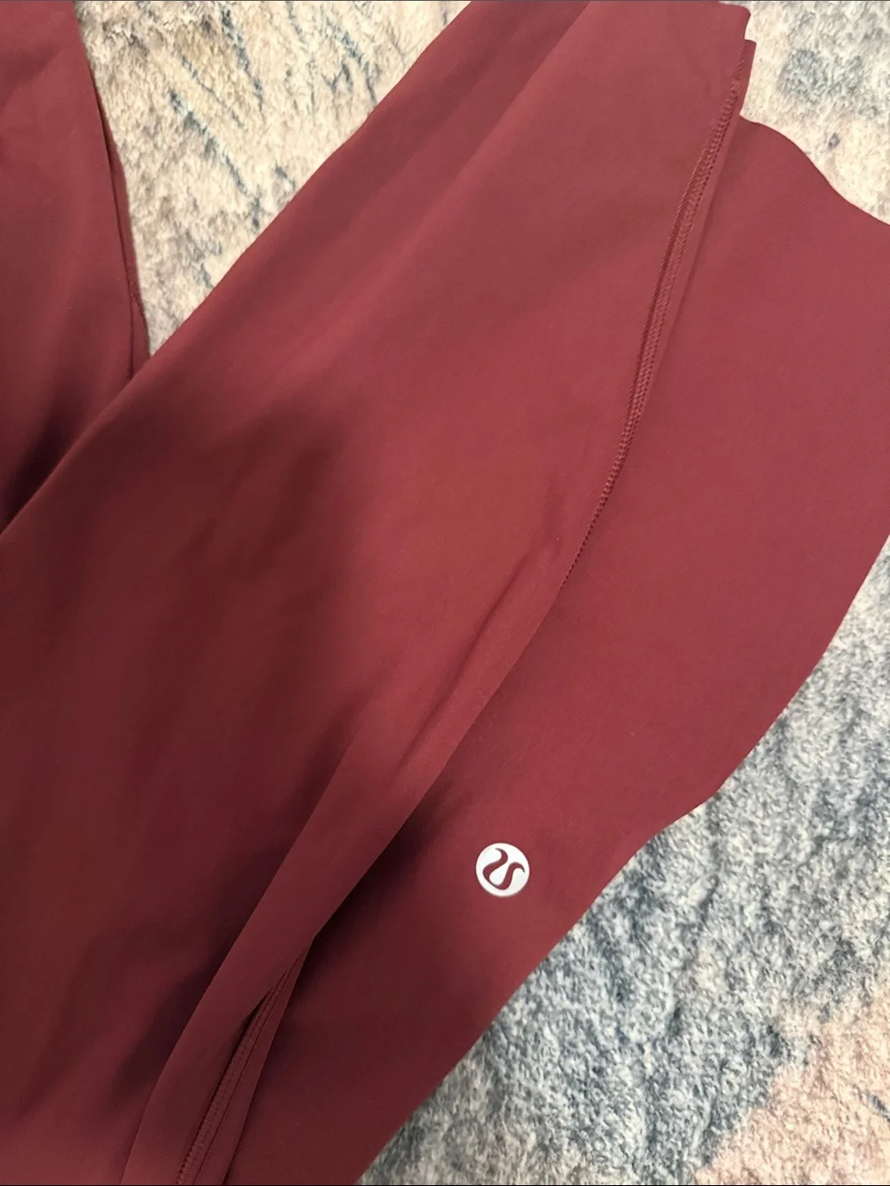 Lululemon High-Waist Burgundy Women's Active Leggings